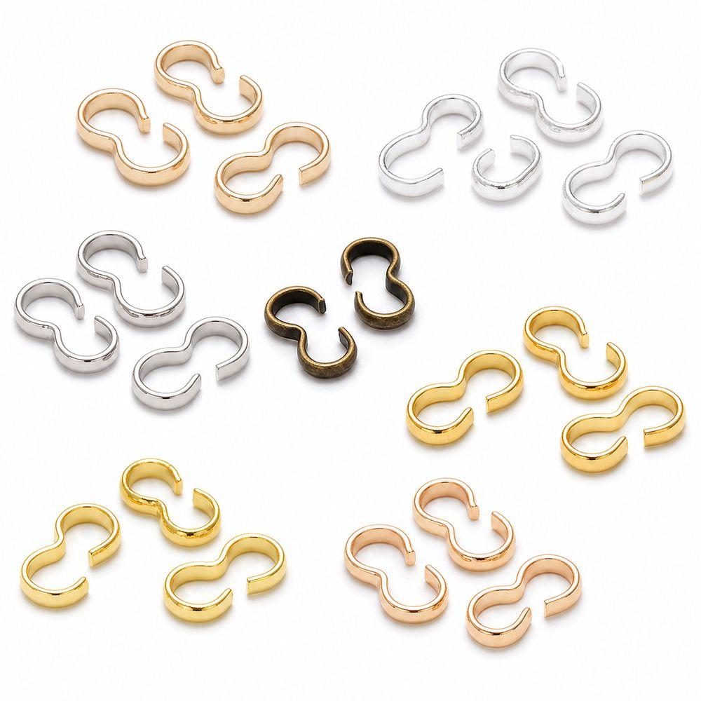 100Pcs Smooth Finish Charm Connector for Bracelets Necklaces Making DIY Jewelry Materials