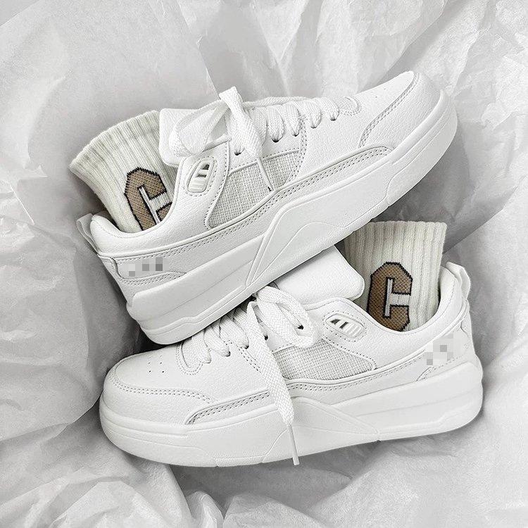 Sports and leisure running models, spring new Hong Kong style ins tide retro thick-soled low-top board shoes