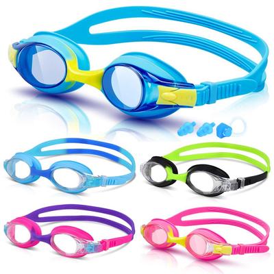 Occhialini da Nuoto per Bambini Giovani Età 3-14 Anni Antiappannamento Protezione UV 100% Visione Chiara Senza Perdite Cinturino Regolabile Rapido