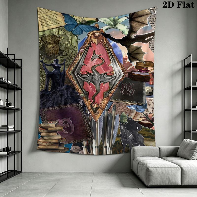 2K Games Wall Hanging Printed Fabric Blanket Decorative Tapestries for Bedroom Living Room Home Decor
