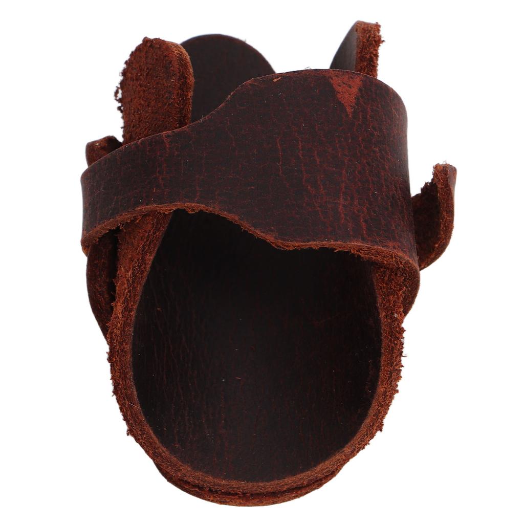 Bow Arrow Thumb Guard Recurve Traditional Bow Finger Tip Protector Archery Thumb Ring Tap Dark Brown