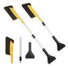 Removable Telescopic Car Snow Removal, No Damage To Paint, Wear-resistant EVA Sponge Car with Ice Shovel Snow Brush