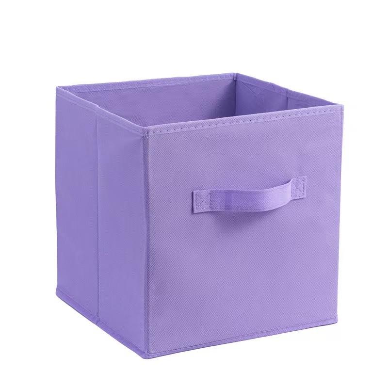 Foldable Lidless Non-Woven Fabric Storage Box for Clothes - Large Wardrobe Organizer Box