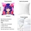 O-Oshi No Ko H-Hoshino Ai Anime Cushion Cover Pattern Printed Pillowcase for Living Room Sofa Cushion Cover & Bedroom Decor