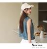Hong Kong Style Retro Frayed Denim Vest – Trendy, Versatile, Loose, Soft, Skin-Friendly