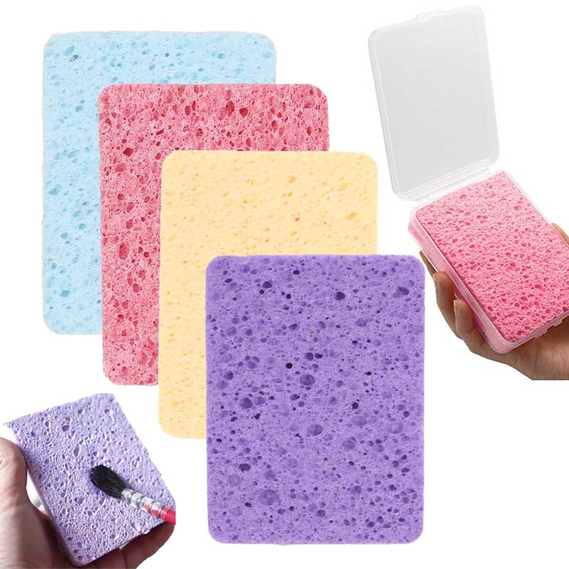 Watercolor Painting Sponge Boxed Special Water Chalk Strong Water Absorption Sponge Tool Art Supplies 1 Pc for Kids Students