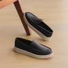 Fashion Classic Leather Mens Formal Loafers Simple Dress Moccasins Breathable Slip on Flats Leisure Walk Driving Shoes Man Driving Shoes