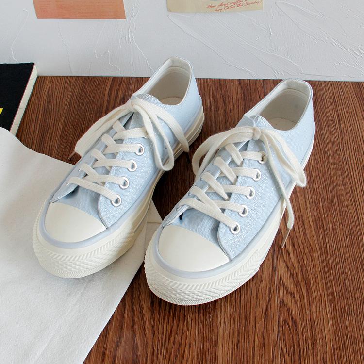 Damen-Segeltuchschuhe, lässig, niedlich, Sneakers, niedrig geschnitten, zum Schnüren, modisch, bequem zum Gehen