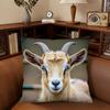 Goat Face Pillow Case Fashion Square Pillowcase Bedroom Sofa Room Ins Decoration Leisure