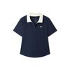 Elastic Comfortable Soft Polo Shirt Women Tops L126W028-002Z