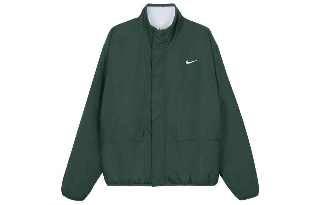 Nike Jackets Men's White Stand Collar Moderate Reversible FV8588-133