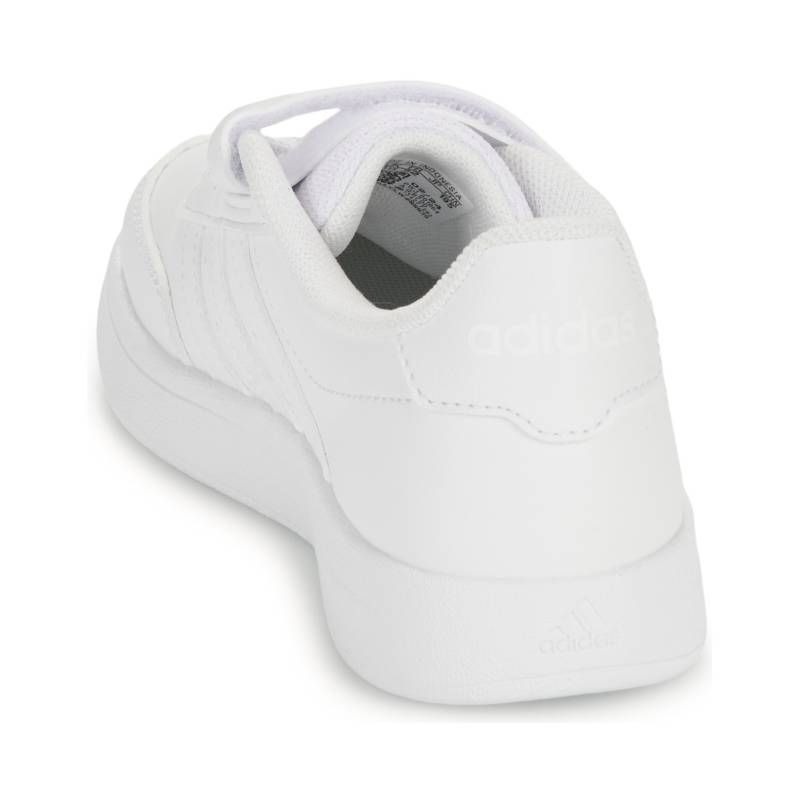 Adidas Breaknet 2.0 Comfortable Versatile Non-Slip Durable Low-Top Kids Skate Shoes Kids Sneakers White IE8700