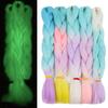Role Play Gift Attractive Gradient Color Women Girl Glowing Dirty Braid Headwear Flashing Braid