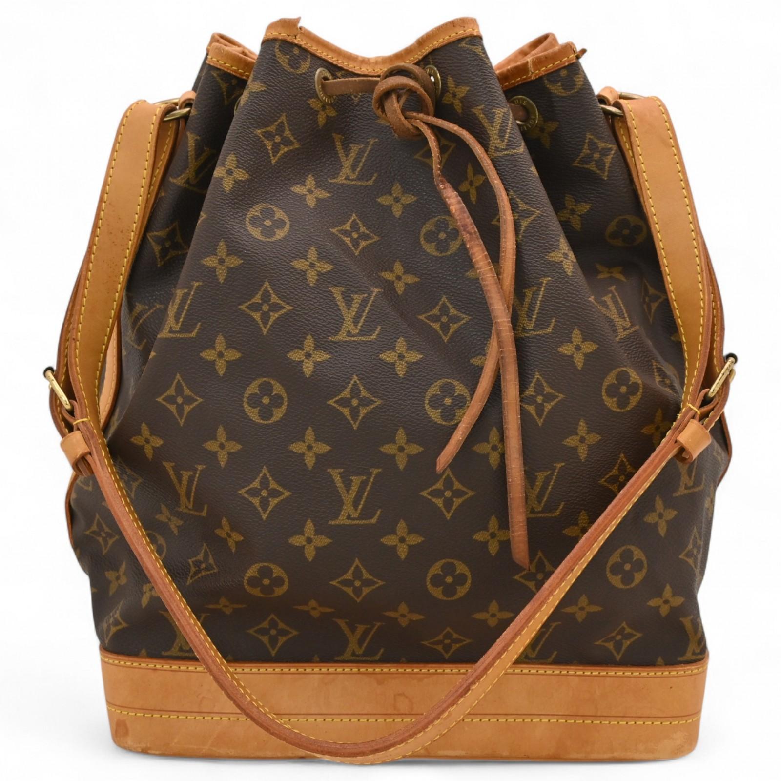 

Оригінал LOUIS VUITTON Monogram Noe Сумка на плече Вінтаж Коричнева шкіра lv6630hj