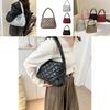 Stylish Quilted Large-capacity Handbag Trendy Geometric Tote For Winter