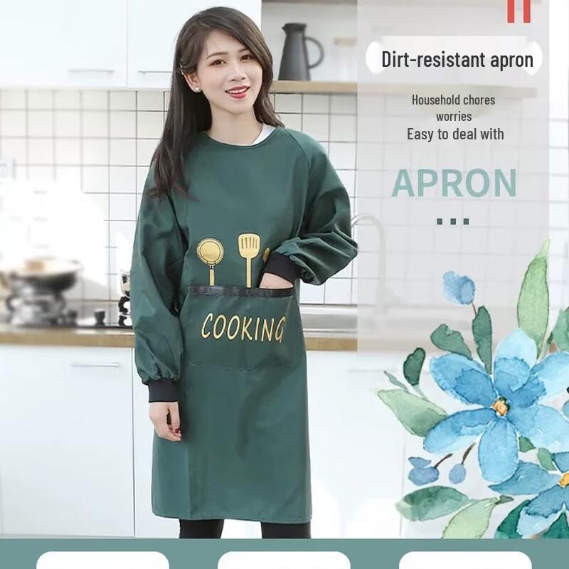 Waterproof Oil-Proof Kitchen Apron with Hand Towel