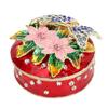 Butterfly Jewelry Box Metal Elegant Enameled Trinket Storage Box for Bathroom Bedroom Home Decor