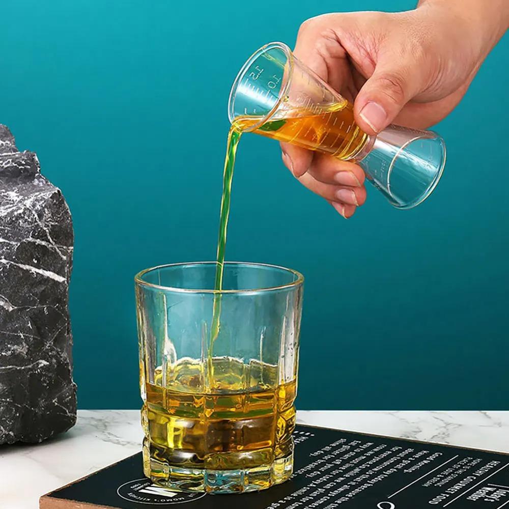 Transparent Ounce Measuring Cup Double-headed Cocktail Jigger Milk Tea Shop