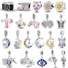 New Copper Camera Cat Flower Bag Pyramid Charms Bead Fit Original Bracelet Jewelry For Woman Diy Gift