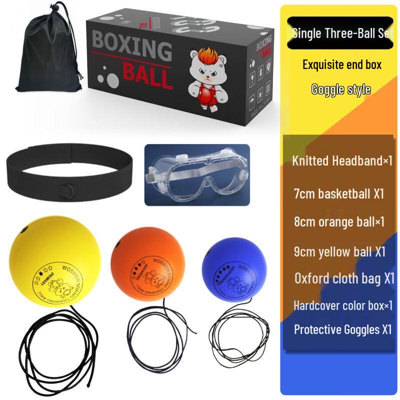YTYIN Head-mounted Boxing Reflex Ball Set