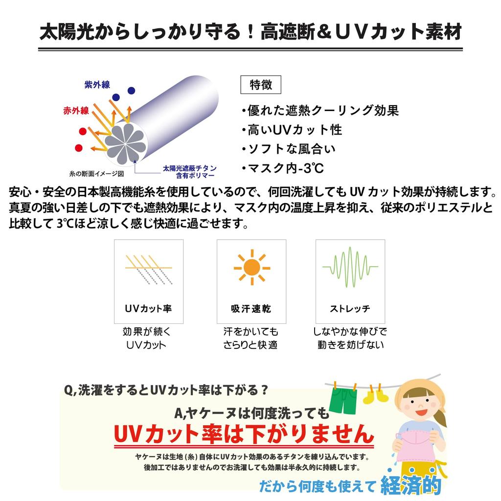 [YAKeNU UV CUT ] Sun Protection Face Cover Yakenu Eye Corner Plus, gray (light gray), Free size