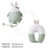 Foam particle two-in-one dual-purpose pillow, rabbit deformation pillow, neck pillow