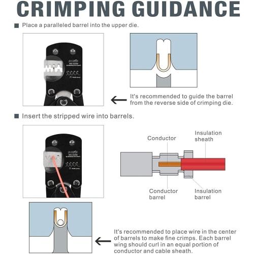 IWISS IWS-3220M JST Connector Crimping Pliers, Ratchet Type, Open Barrel, Compatible with 0.03-0.5mm? Micro Terminals