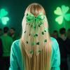 Tulle Bows Hair Barrettes For Women Cloverleaf Long Streamers Clip New Arrival Fresh Green Daily/party Girl Headwear Accessories