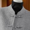 Women's New Chinese Style Lamb Wool Stand-Collar Double-Faced Coat