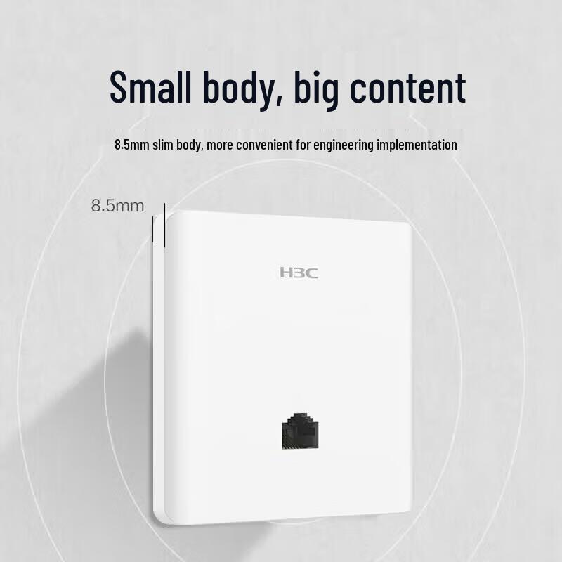 H3C Mini A60-1500 Wi-Fi 6 Wall Plate Access Point