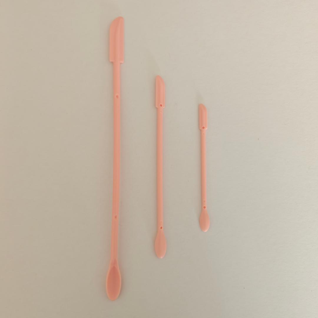 

3 Mini Cosmetic Spatulas, Used for Cosmetic Spatulas, To Get The Last Drop of Lotion or Cream From Narrow Bottles and Jars, Small Spatulas розовый