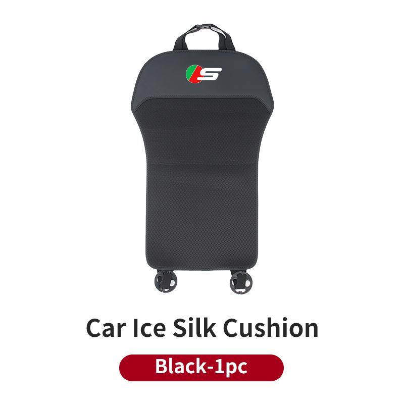 Car Ice Silk Seat Cushion Backrest Seat Cover Waist Pad Accessories For Jaguar XF XJ XFR XKR X-Type F-Pace I-Pace S-Type F-Type NN71