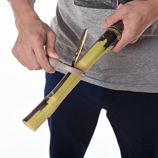 Non-slip Round Handle Comfortable Grip Fruit Peeler Easy to Clean Matte Surface Multi-functional Stainless Steel Sharp Blade Vegetable Peeler for Home