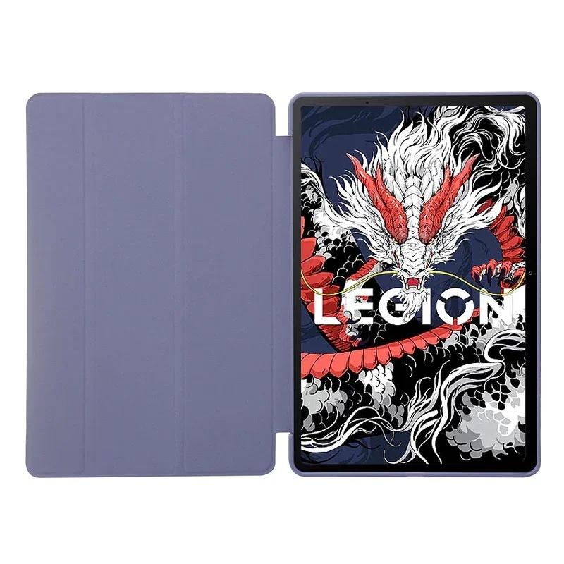 For Lenovo Legion Y700 Case PU Leather Soft TPU Back Stand Tablet Shell For Legion Y700 Case For Y700 3nd Gen Cover