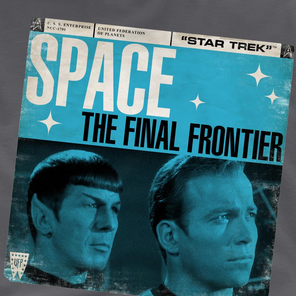STAR TREK Mens Final Frontier Cover T-Shirt