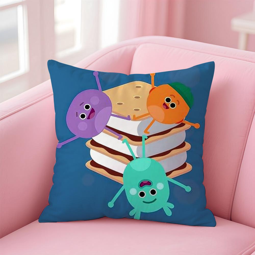 THE Bumble Nums Humble Cushion Cover Linen Pillowcase Cover Soft Decor for Sofa Home Room 30x30cm