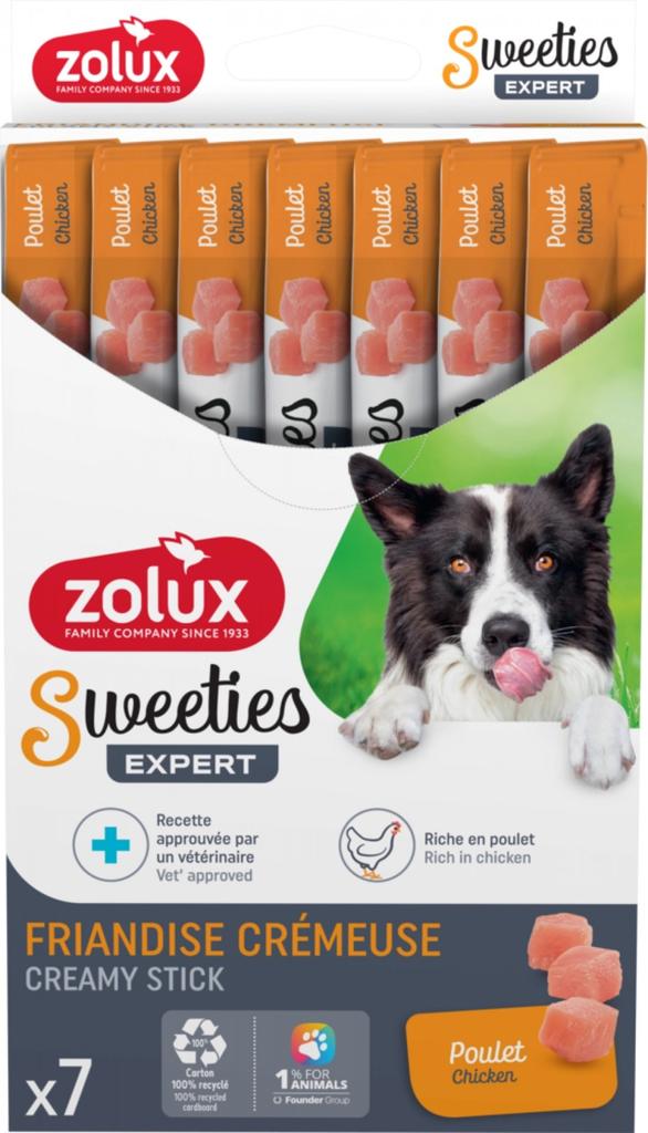 Zolux | Sweeties | Kremowy Przysmak Dla Psa 14G - Kurczak 7X14G
