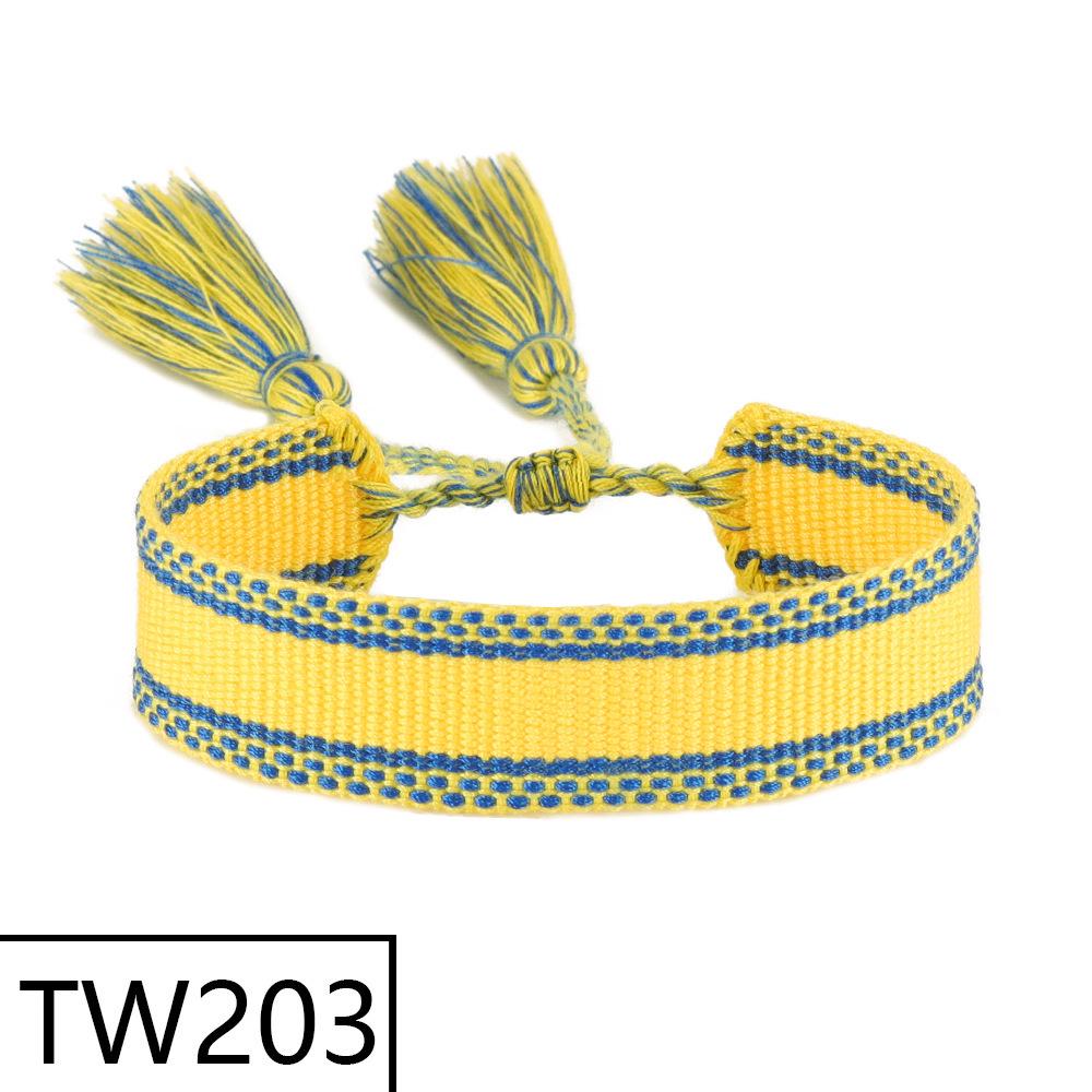 Bohemian Style Handmade Woven Tassel Bracelet