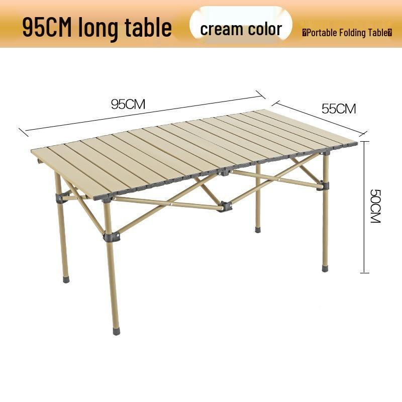 Height-Adjustable Portable Outdoor Picnic Table and Chair Set