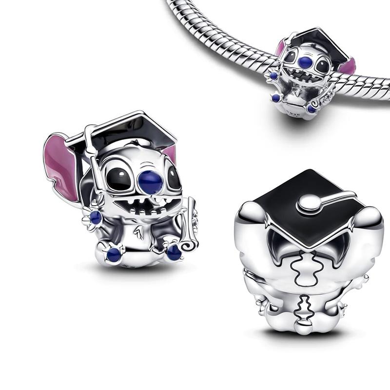 New In Charm  Cheshire Cat Charm Beads Suitable For Original Women Stitch Bracelet Necklace Pendant Jewelry Holiday Gifts