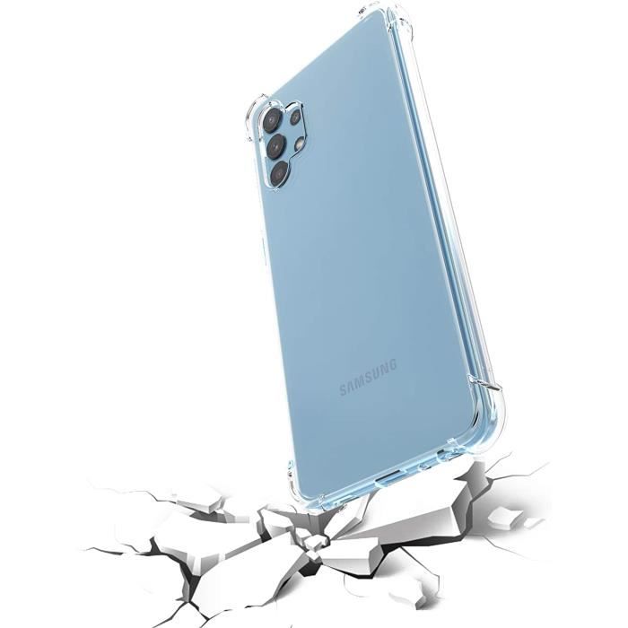 Stoßfeste Silikonhülle - Phonillico - Samsung A32 4G - Ultra Slim - Transparent - Verstärkter Schutz