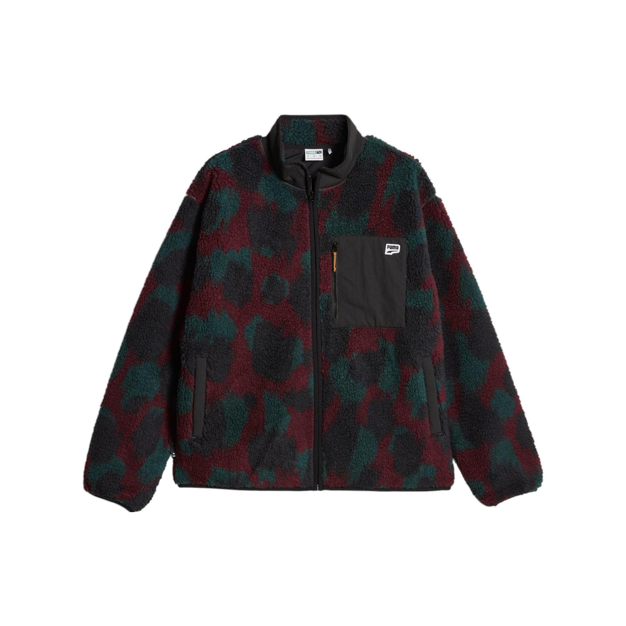 

Puma Куртка Шерпа Downtown Series Камуфляжная Повседневная Лоскутная Стойка Воротник Флисовое Пальто Мужская Куртка Многоцветная 621677-22 M