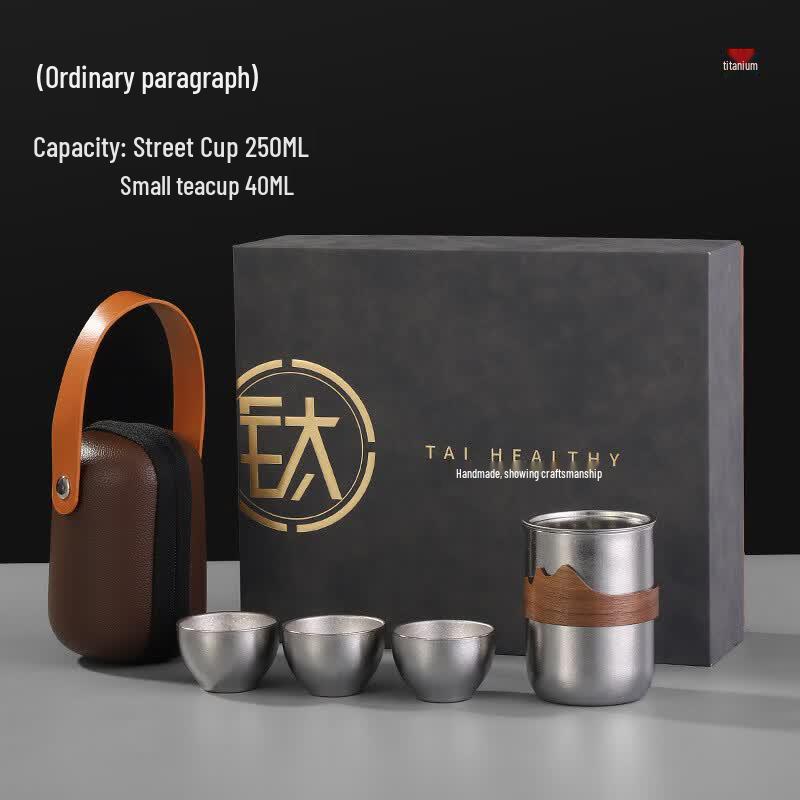 Pure Titanium Kung Fu Travel Tea Set