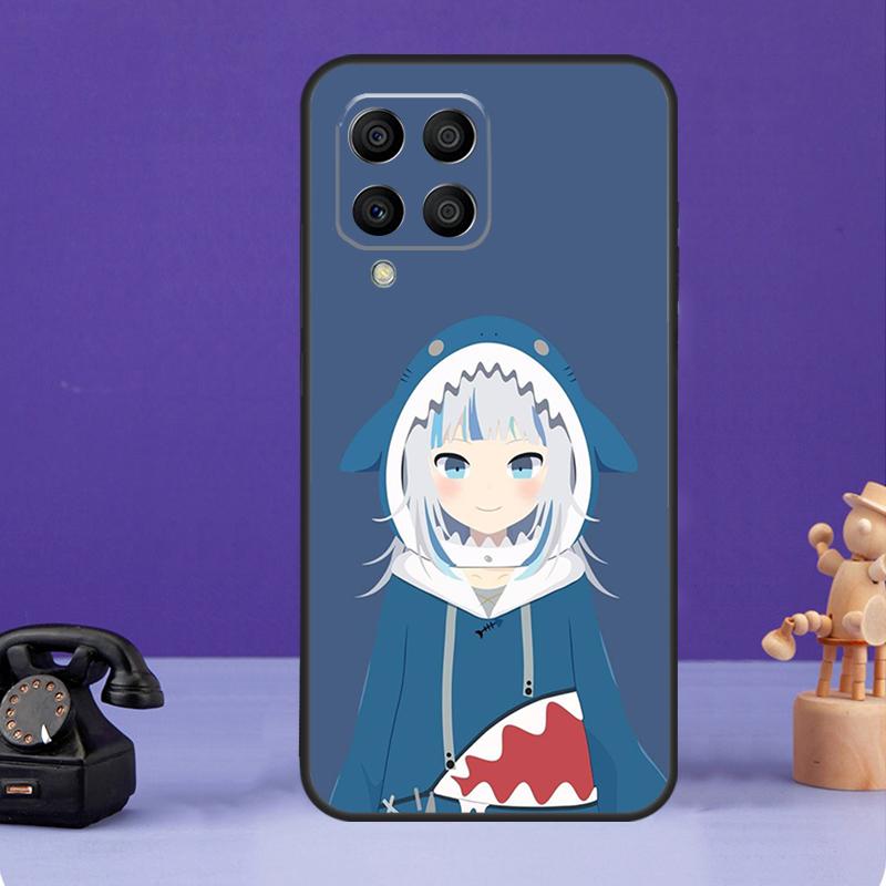 Gawr Gura Hololive Anime Case For Samsung Galaxy M12 M32 M52 M55 M13 M33 M53 M14 M34 M54 M20 M30s M31s M51 M31 M21