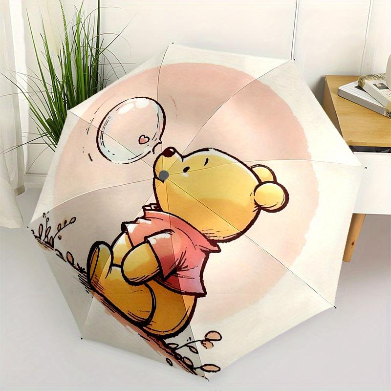 

Winnie the Pooh, Bubble Automatic Opening and Closing Umbrella - 8 Ribs Portable Folding Umbrella with Plastic Handle, Suitable for Leisure