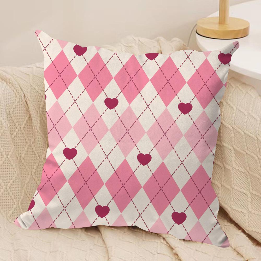 Valentines Day Cushion Cover Pillowcase Ultra Soft Skin Friendly Fabric Cloud Like Comfort Concealed Zipper