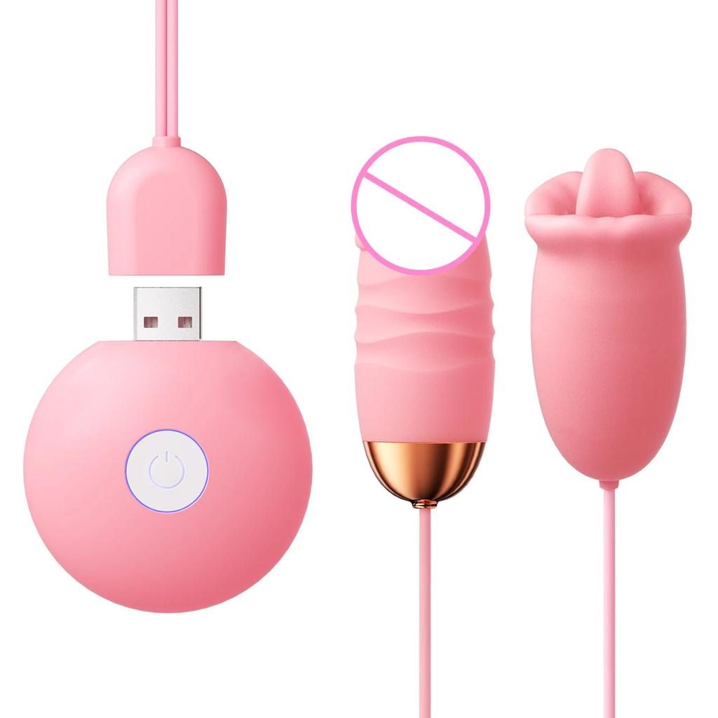 Mini Bullet G Spot Vibrator for Women Nipple Clitoris Stimulator Vagina Massage Tongue Licking Vibrating Love Egg Adult Sex Toy