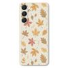 For Samsung Galaxy A16 5G/4G Case Leaves Pattern Printing Straight Edge TPU Phone Back Cover
