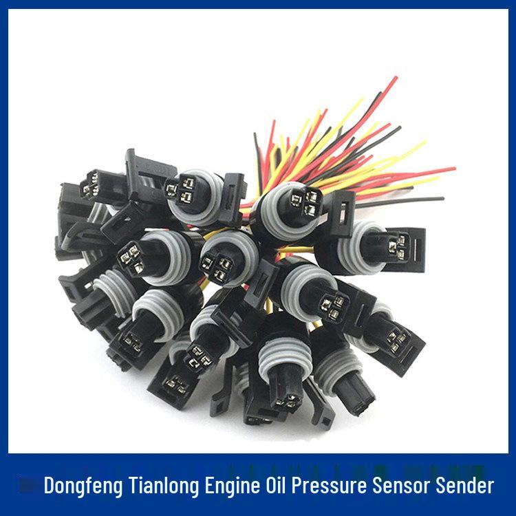 Compatible Air and Engine Oil Pressure Sensor Plug for Heavy Trucks (Howo Jiefang J6, Tianlong, Ouman)