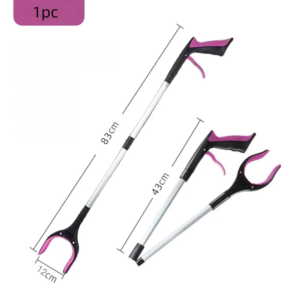 

Aluminum Alloy Garbage Clip Upgrade Foldable Grabber Reacher Tool Lightweight Trash Claw Grabbers Magnetic Pick Up Stick